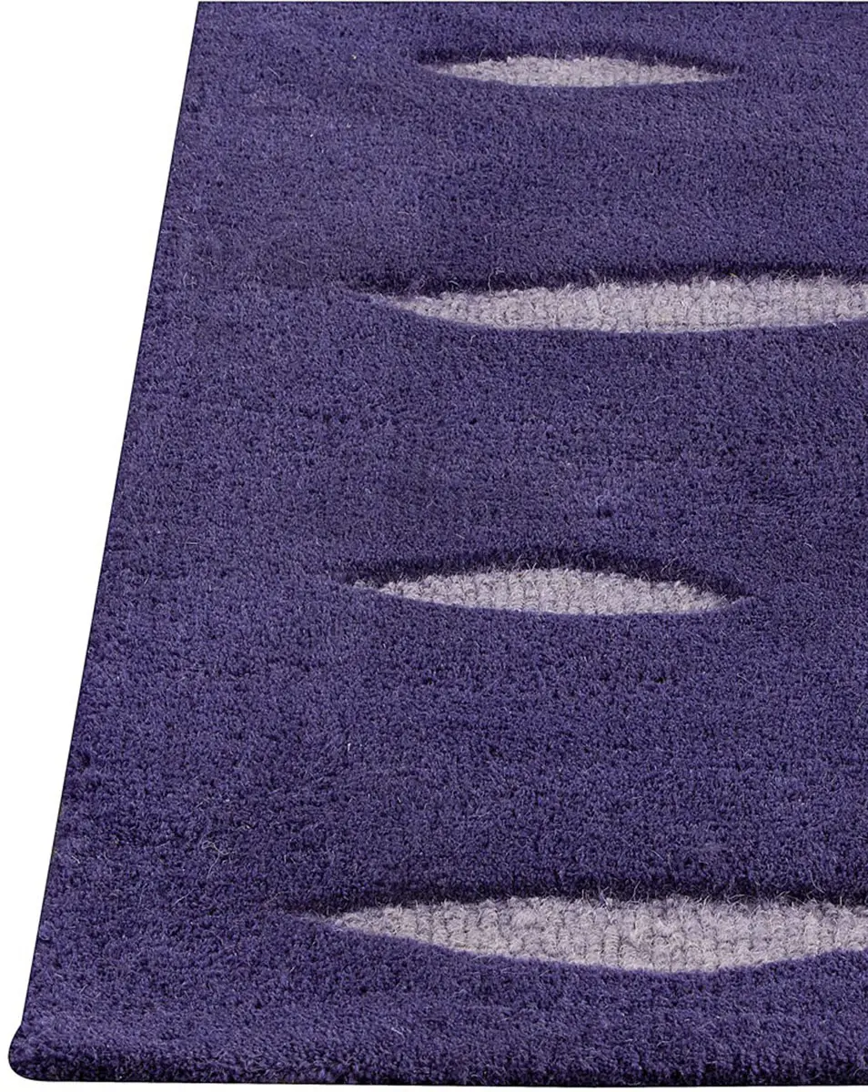 Modern Loom Orange Wink Purple Rug