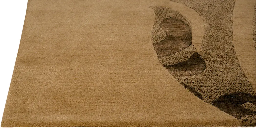 Modern Loom Brown Tibetan Wool Rug