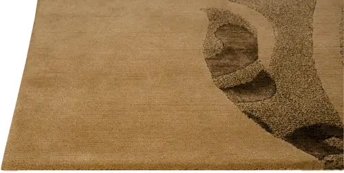 Modern Loom Brown Tibetan Wool Rug