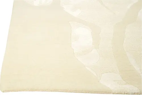 Modern Loom White Tibetan Wool Rug