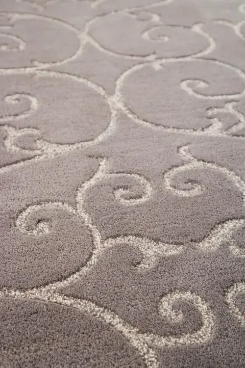 Modern Loom Gray Hilo Solid Color Rug