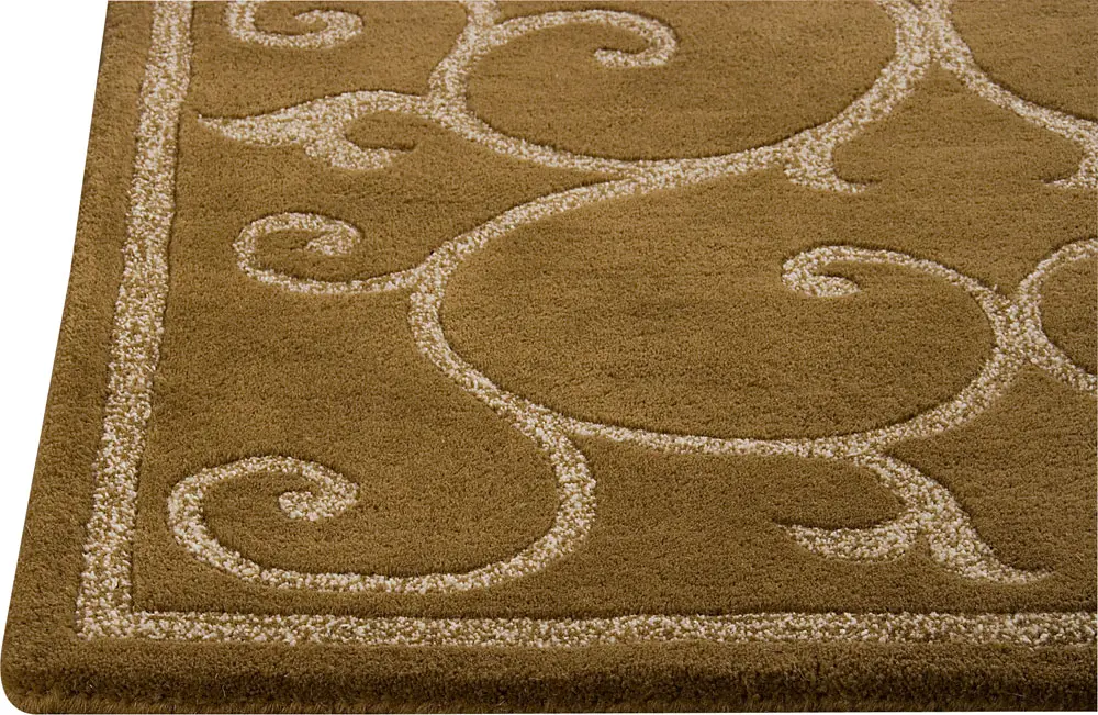 Modern Loom Brown Hilo Solid Color Rug