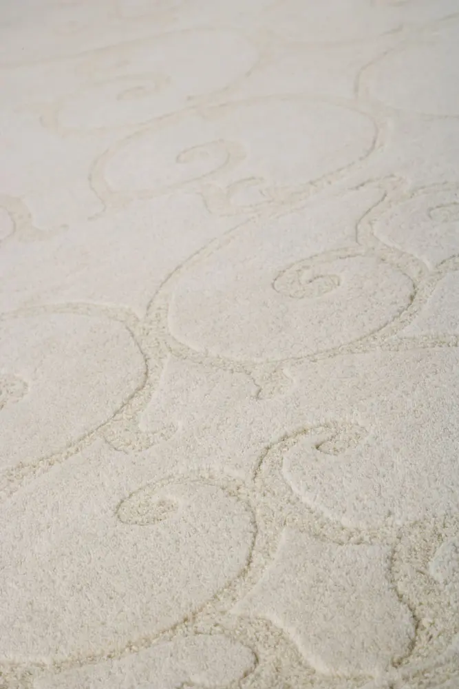 Modern Loom Beige Hilo Solid Color Rug