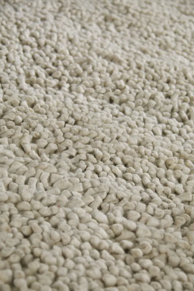 Modern Loom Beige Shag Clearance Rug