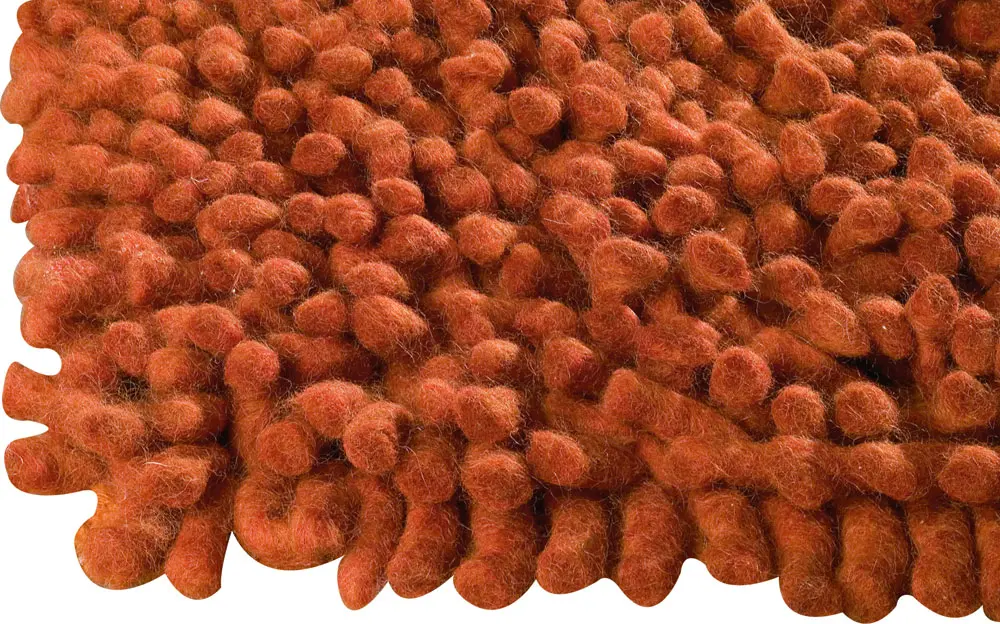 Modern Loom Red Shag Rug 5