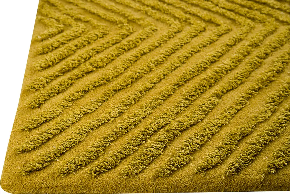 Modern Loom Orange Hilo Solid Color Rug