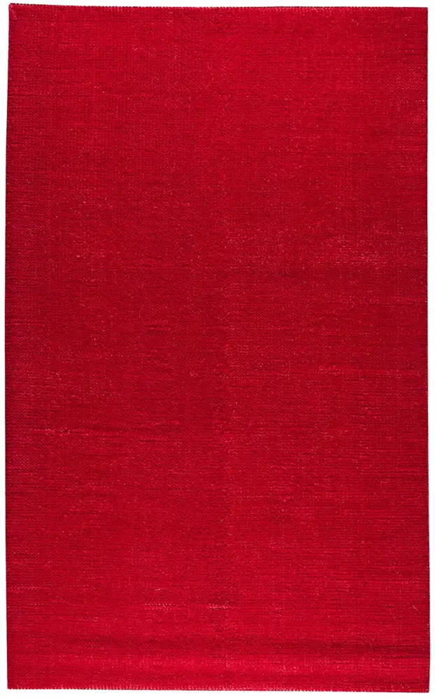 Modern Loom Red Solid Color Rug 2