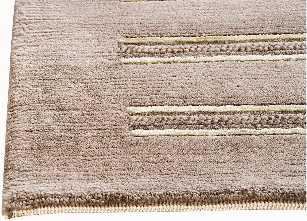Modern Loom Gray Hilo Wool Rug