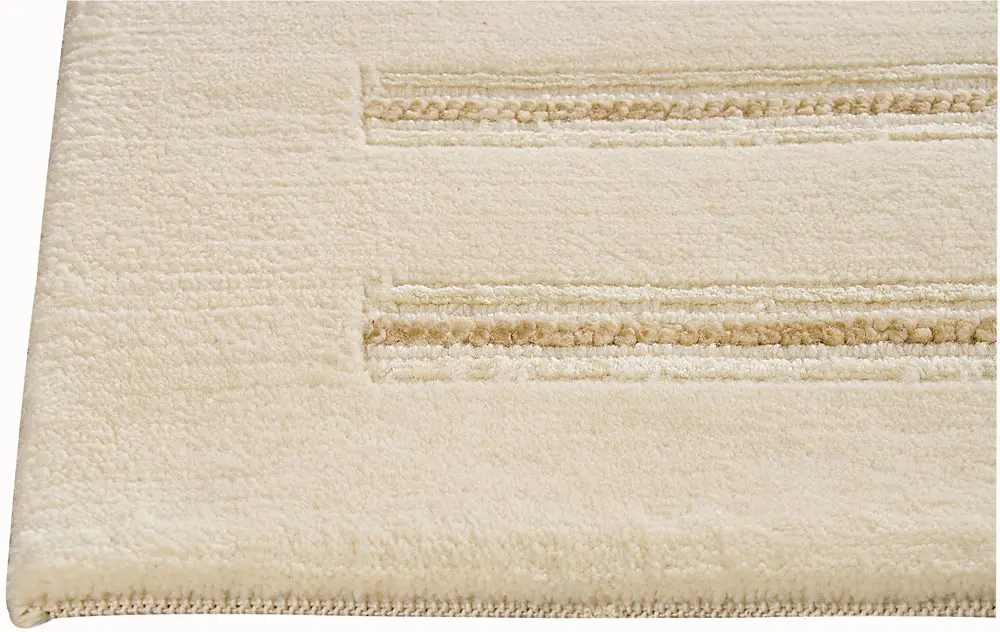 Modern Loom White Hilo Wool Rug