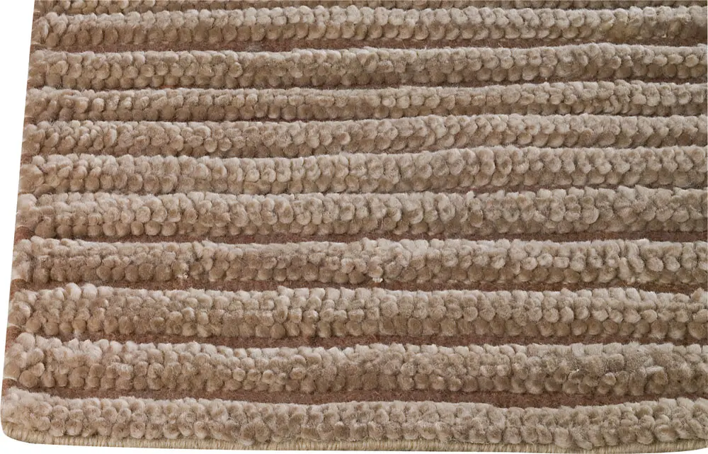 Modern Loom Beige Hilo Striped Clearance Rug