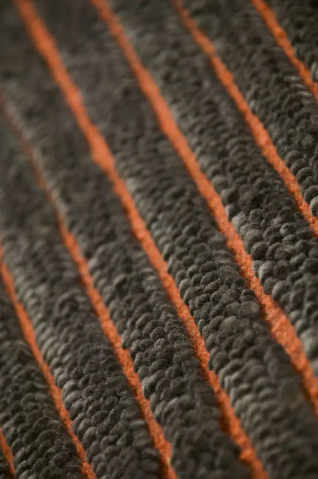 Modern Loom Brown Hilo Striped Clearance Rug