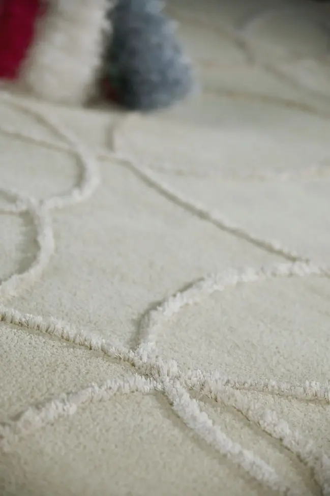 Modern Loom White Hilo Wool Rug 2