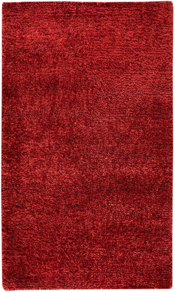 Modern Loom Red Wool Rug