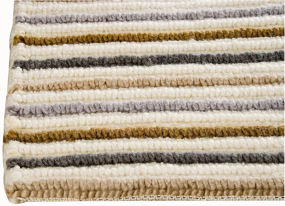 Modern Loom Multi-Colored Hilo Striped Rug