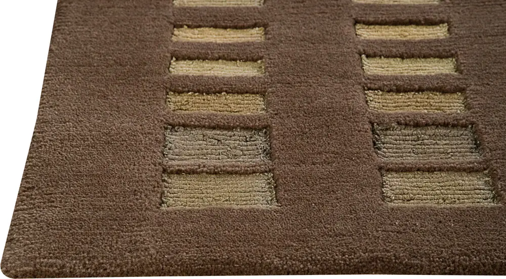 Modern Loom Brown Hilo Wool Rug 3