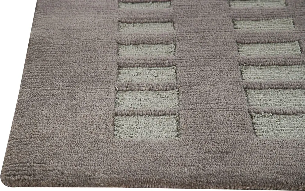 Modern Loom Brown Hilo Wool Rug 4