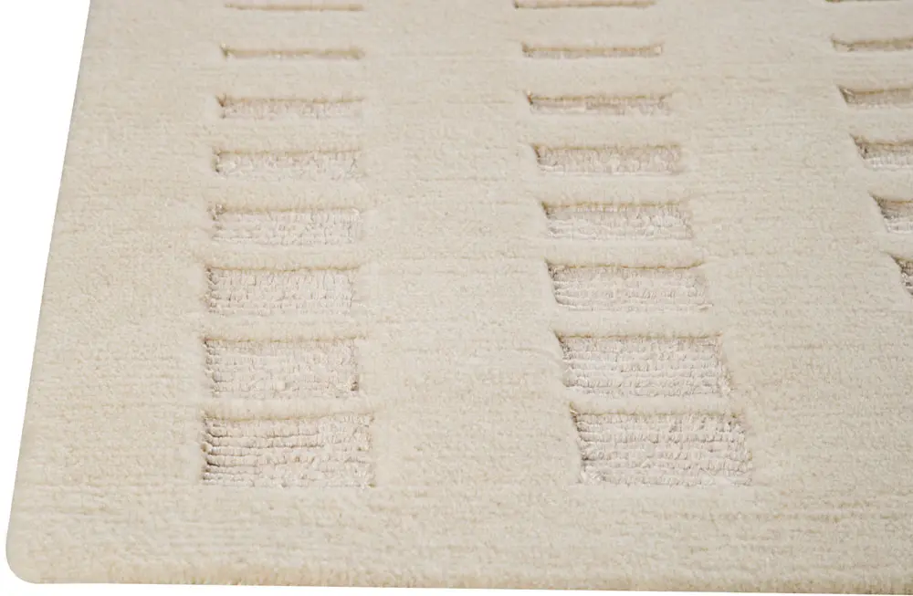 Modern Loom Beige Solid Color Hilo Rug