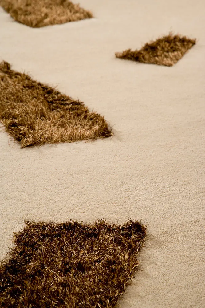 Modern Loom Beige Hilo Shag Rug 2