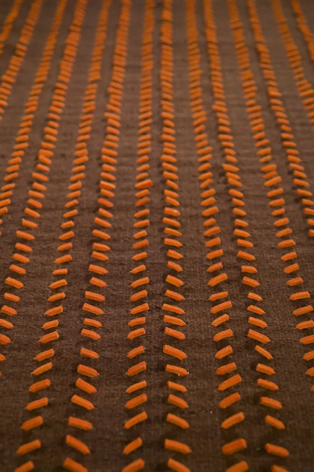 Modern Loom Brown Hilo Flatweave Rug