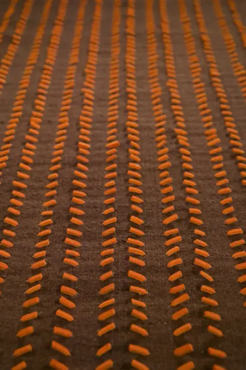 Modern Loom Brown Hilo Flatweave Rug