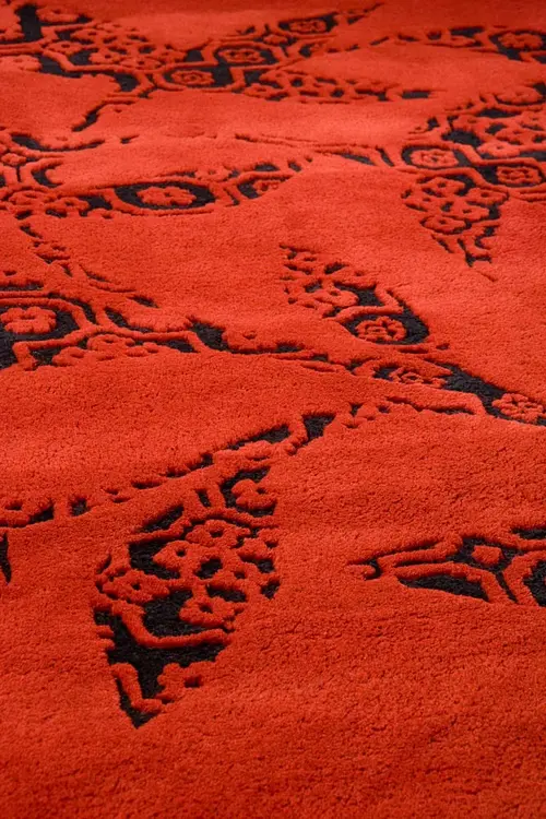 Modern Loom Red Hilo Rug 7