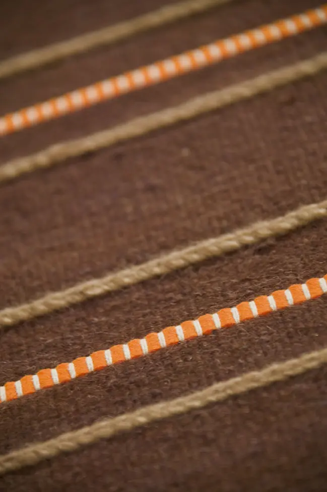 Modern Loom Brown Hilo Wool Rug 6