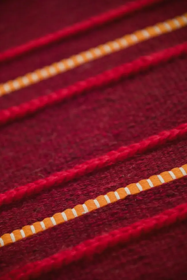 Modern Loom Red Hilo Felt Clearance Rug