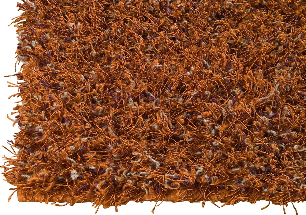 Modern Loom Brown Silk Rug 3