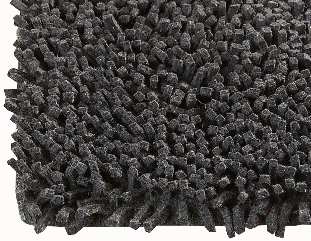 Modern Loom Gray Shag Felt Rug