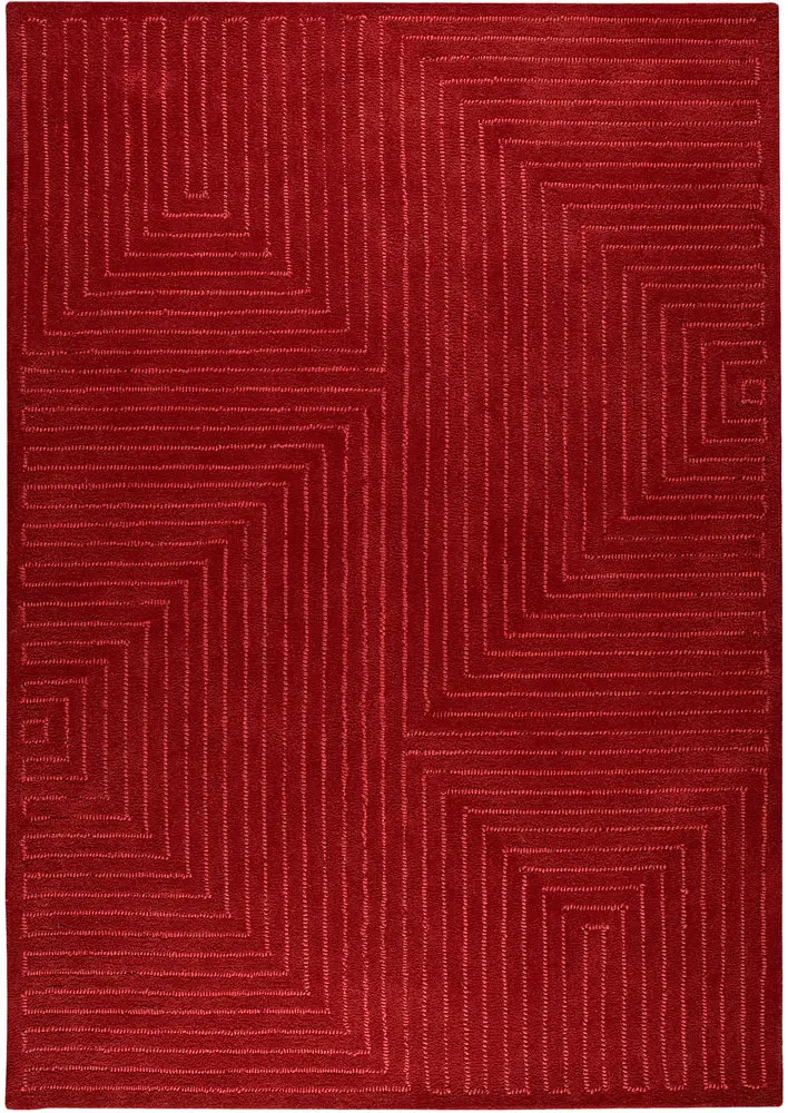 Modern Loom Red Hilo Rug 3