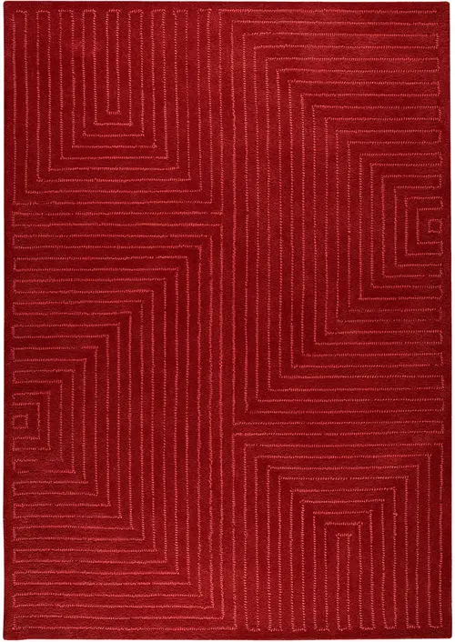Modern Loom Red Hilo Rug 3