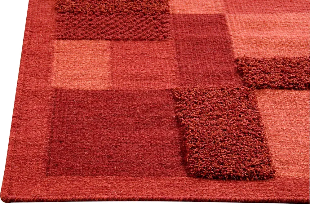 Modern Loom Red Hilo Flatweave Rug 2