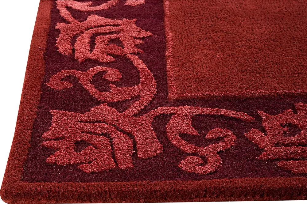 Modern Loom Red Hilo Silk Rug