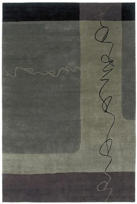 Tibet Rug Company Silkroad Gray Hand Knotted Tibetan Wool Rug