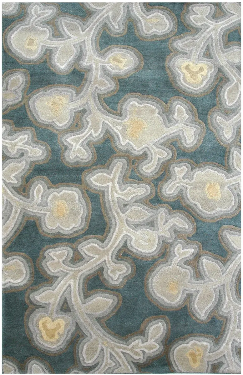 Tibet Rug Company Trellis Multi-Colored Hand Knotted Tibetan Wool Rug