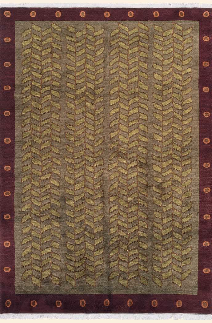 Tibet Rug Company Kelp Green Hand Knotted Tibetan Wool Rug