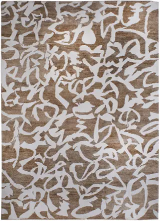 Warli Rugs Beige Designer Rug