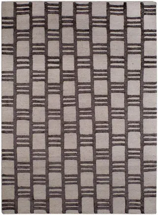 Warli Rugs Beige Designer Silk Rug