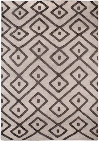 Warli Rugs Beige Designer Silk Rug 3