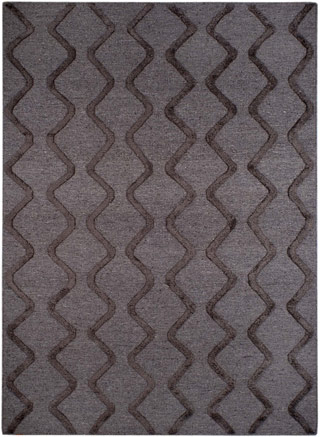 Warli Rugs Gray Designer Silk Rug Product Image