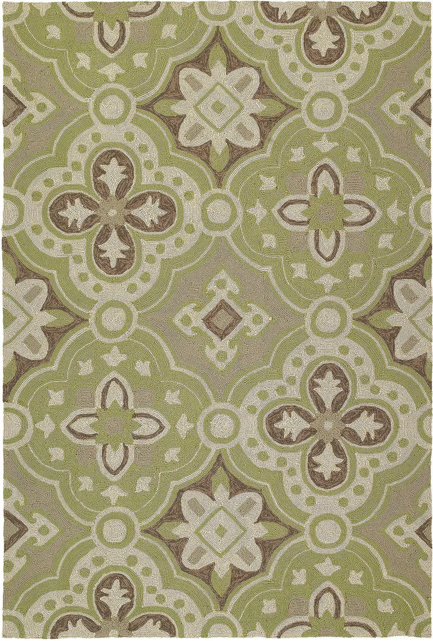 Modern Loom Habitat Wasabi Green Outdoor Transitional Rug