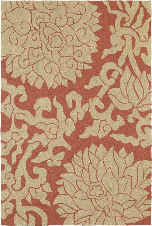 Modern Loom Habitat Watermelon Outdoor Floral Contemporary Rug