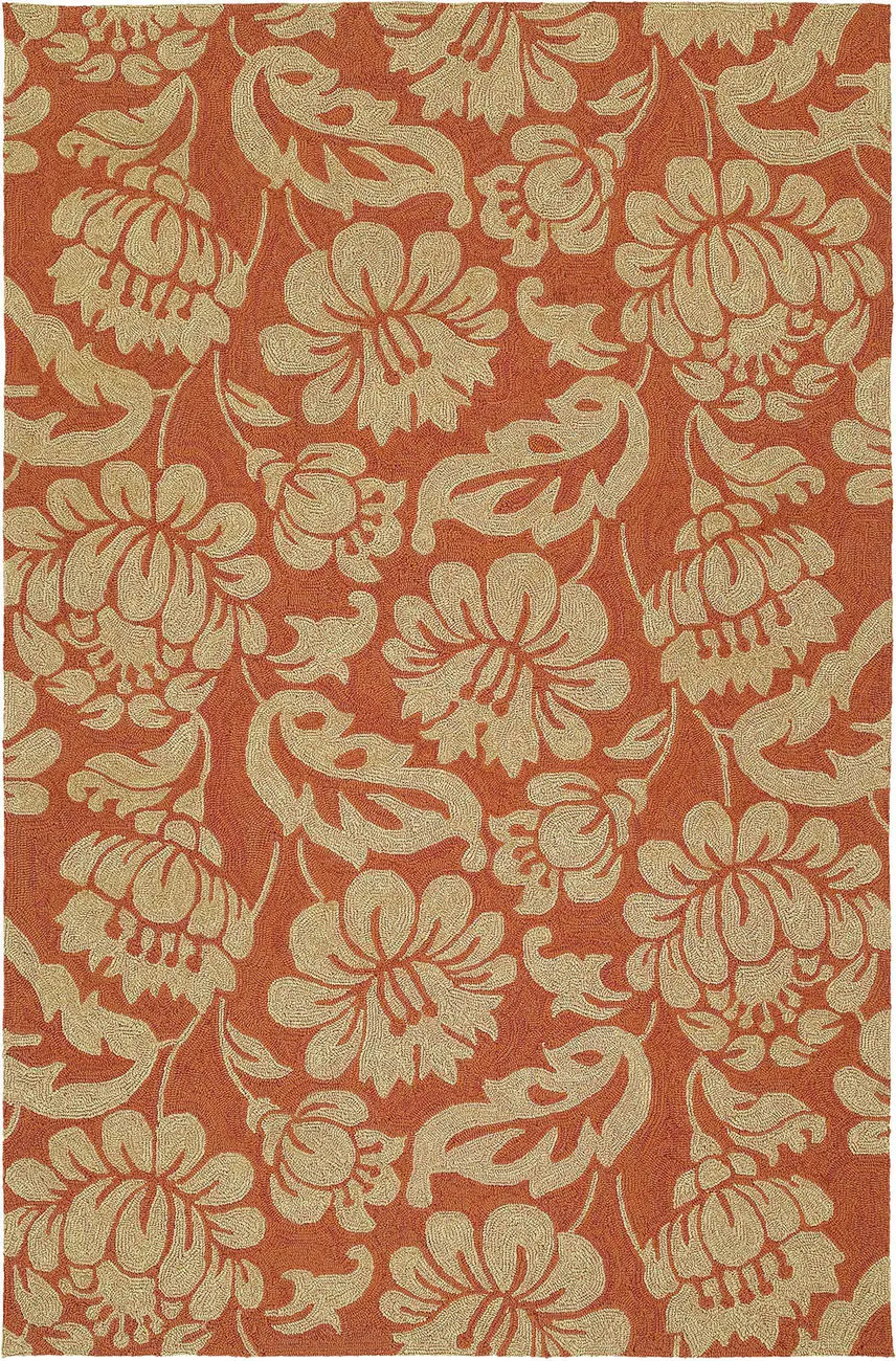 Modern Loom Habitat Watermelon Outdoor Floral Contemporary Rug 2