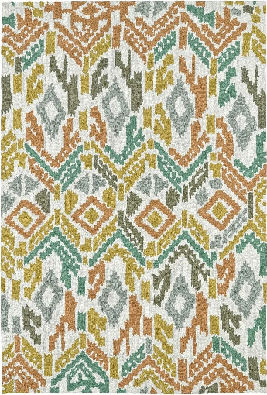 Modern Loom Habitat Ivory Outdoor Modern Rug 2