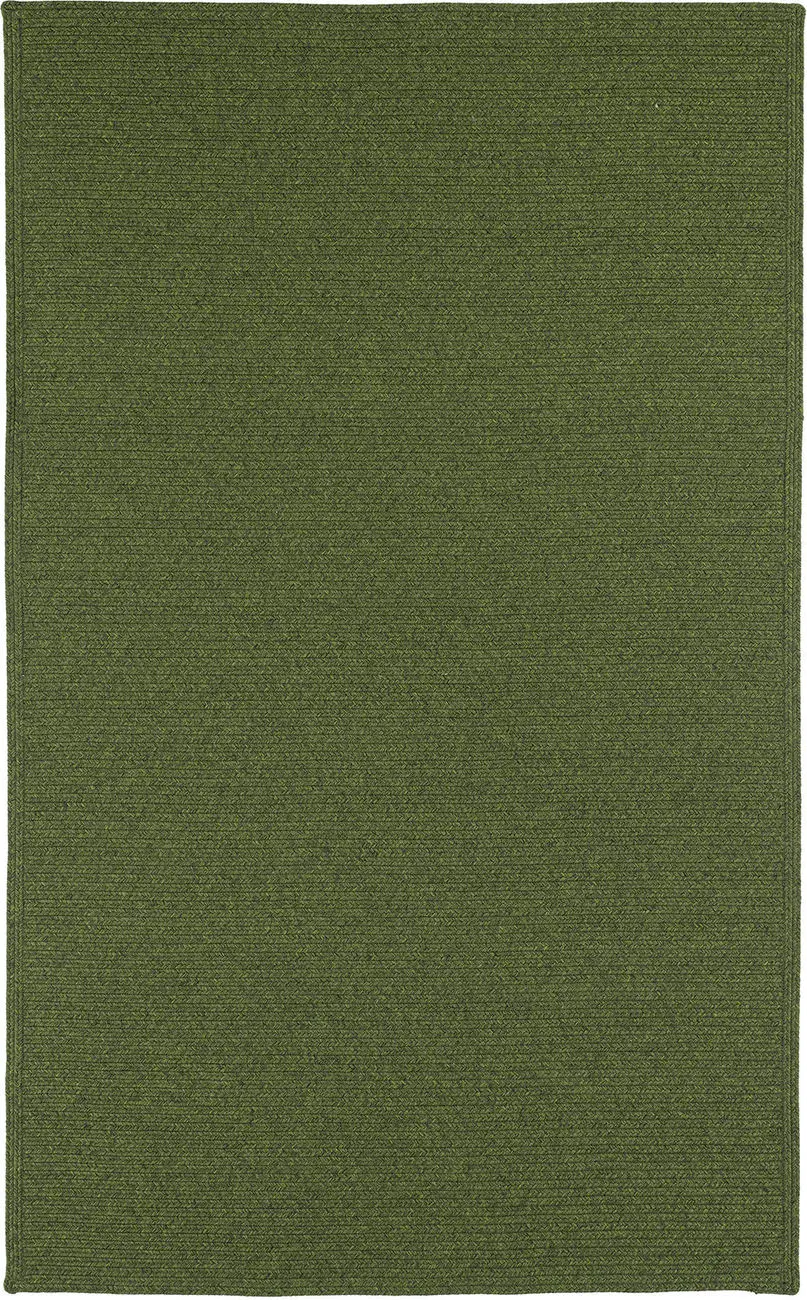 Modern Loom Bikini Green Outdoor Solid Modern Rug