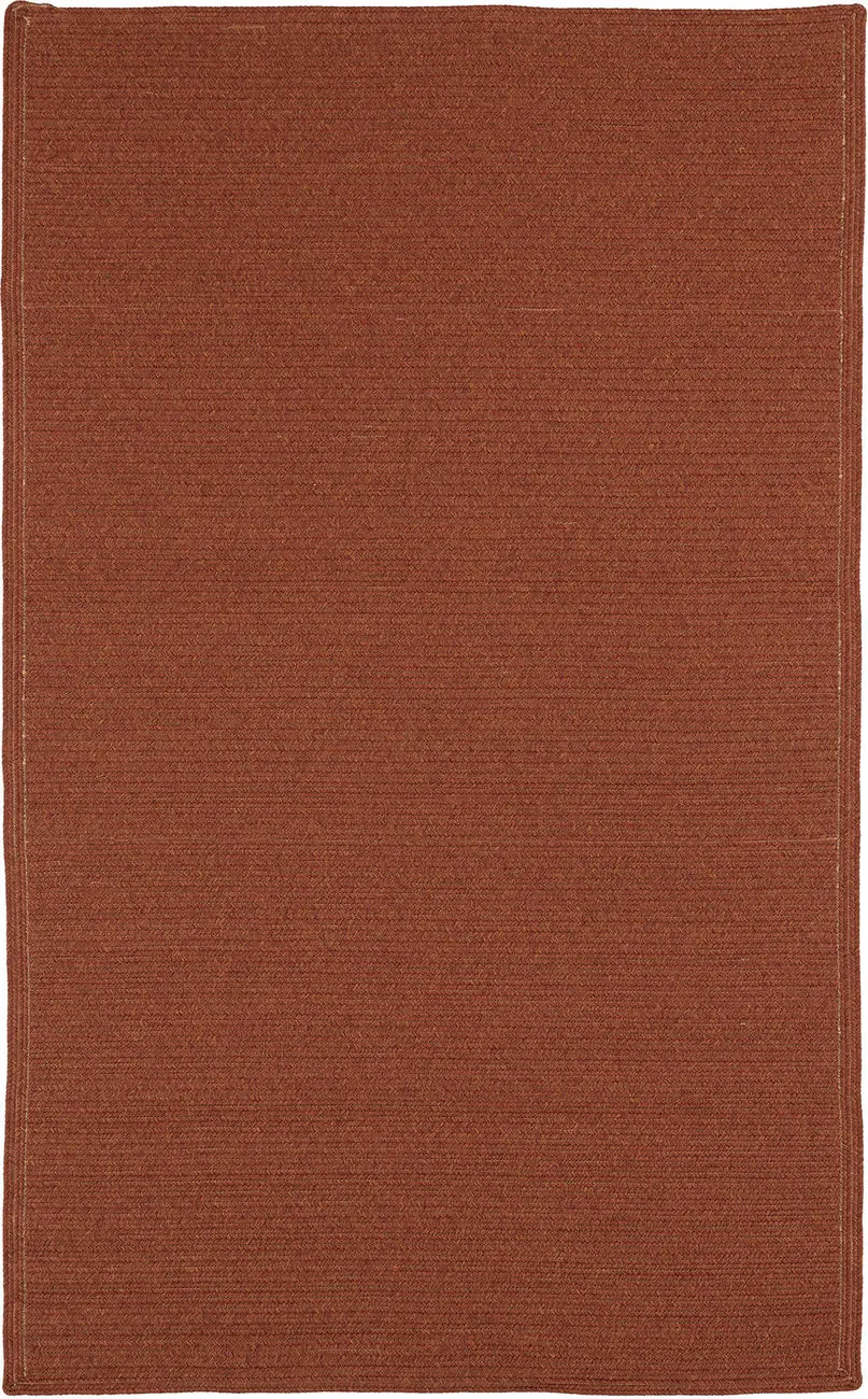 Modern Loom Bikini Brick Red Outdoor Solid Modern Rug