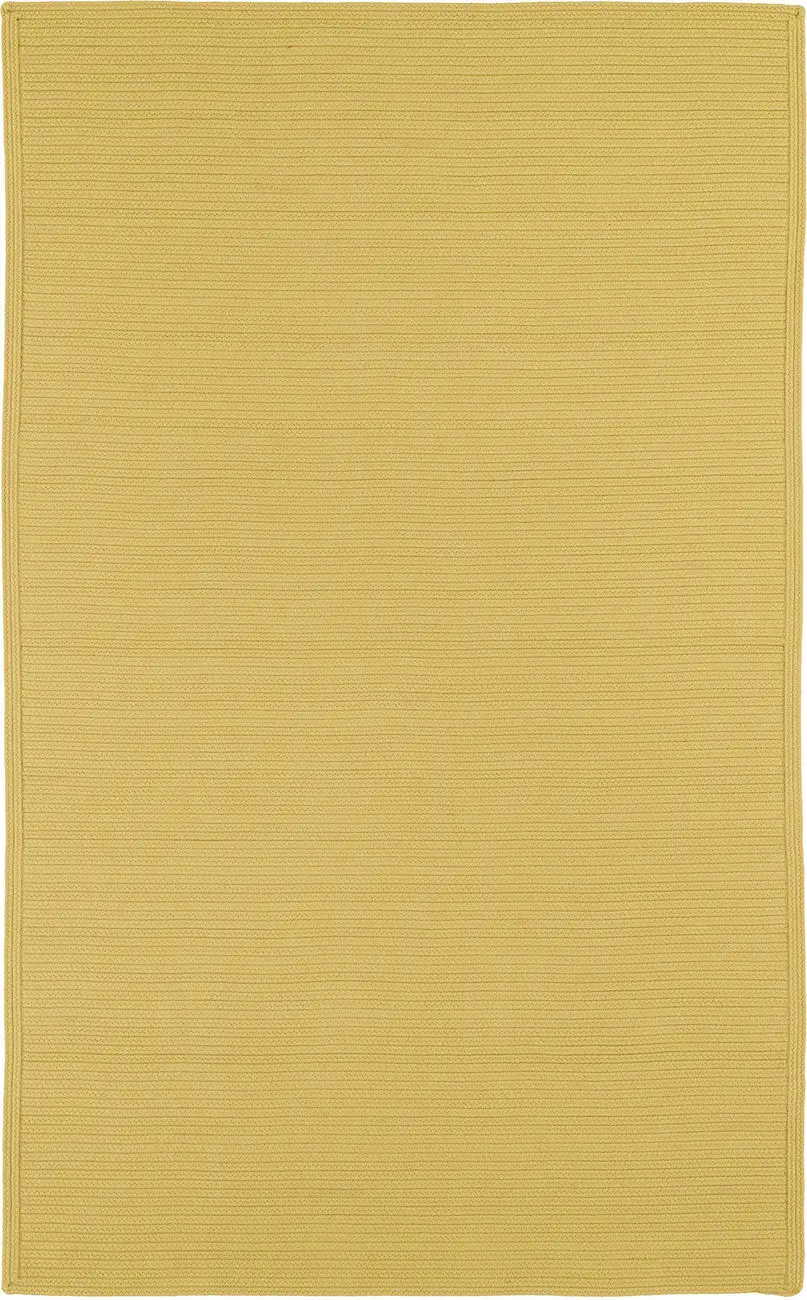 Modern Loom Bikini Yellow Outdoor Solid Modern Rug
