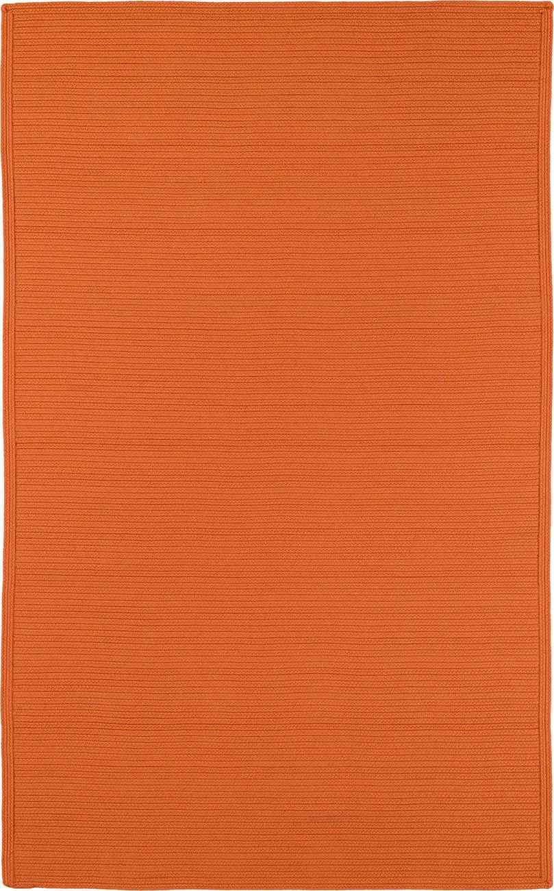 Modern Loom Bikini Orange Outdoor Solid Modern Rug