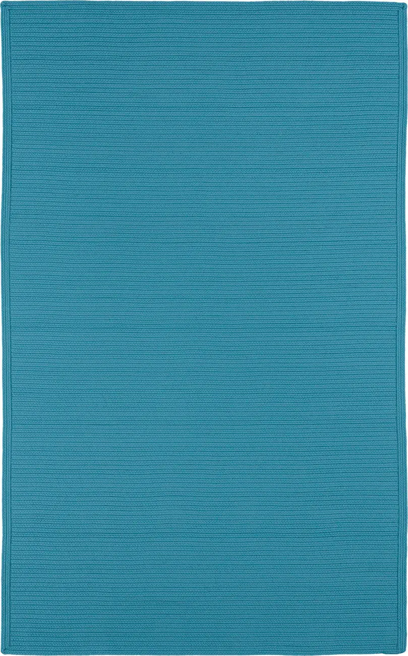 Modern Loom Bikini Teal Outdoor Solid Modern Rug