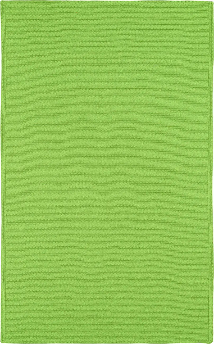 Modern Loom Bikini Lime Green Outdoor Solid Modern Rug